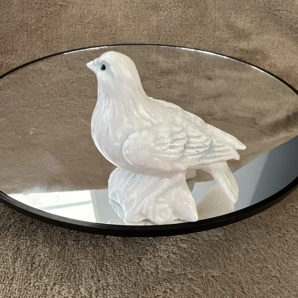 Miniature Porcelain Dove Figurine 2.25
